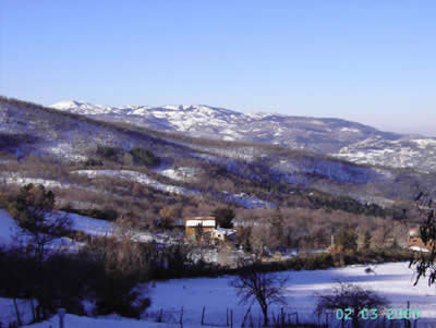 Via della Valle vicino a Castel del piano